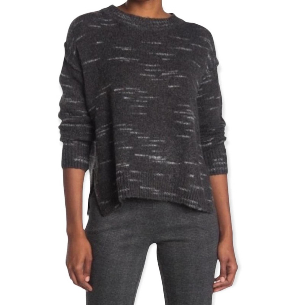 MAX STUDIO Marled Sweater in Gray Size Small